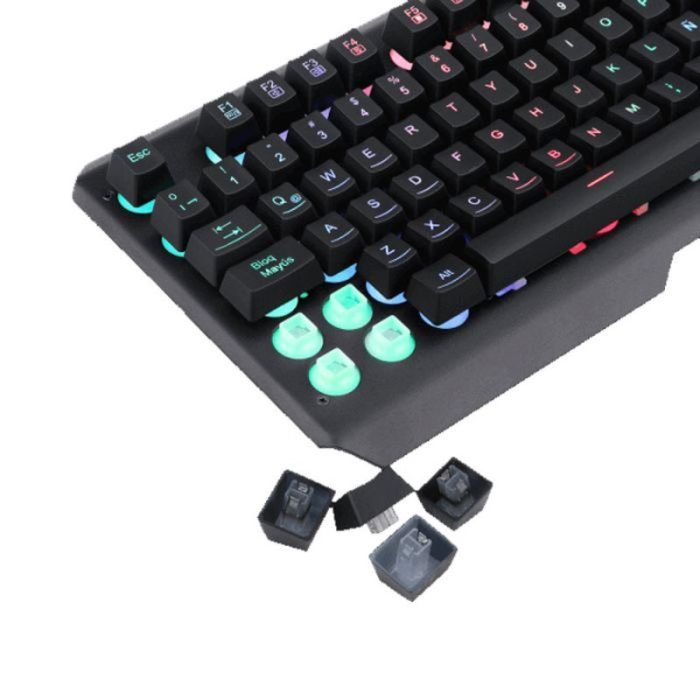 CLAVIER GAMING SEMI-MÉCANIQUE REDRAGON CENTAUR K506-1 - NOIR 3 CLAVIER GAMING SEMI-MÉCANIQUE REDRAGON CENTAUR K506-1 - NOIR