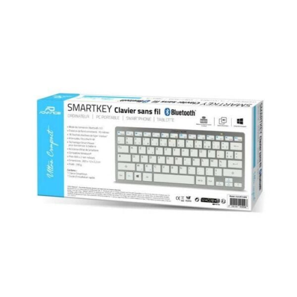 CLAVIER SANS FIL ADVANCE BT210 - BLANC