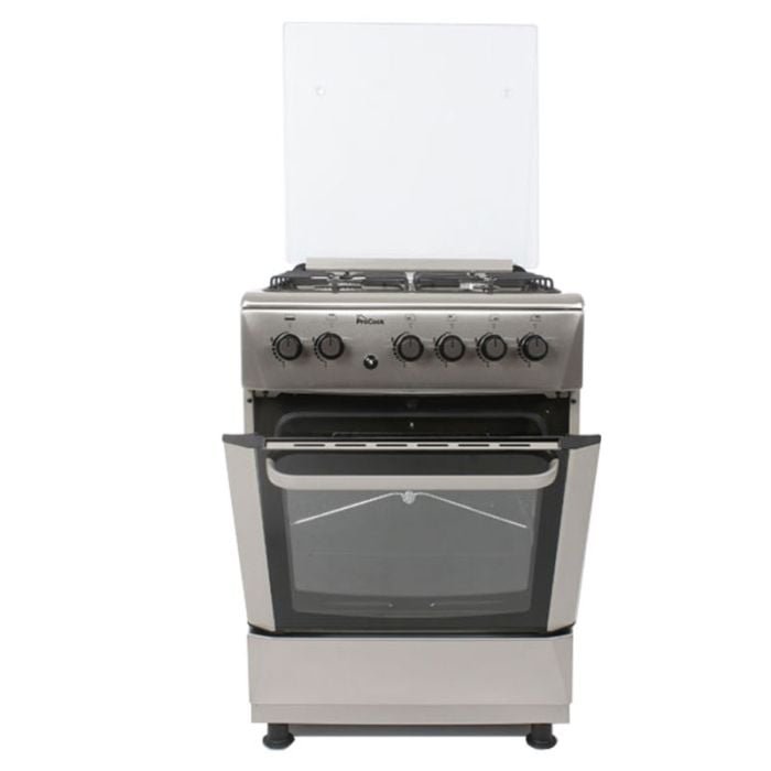 CUISINIÈRE À GAZ PROCOOK TG6640IX 60 CM - INOX CUISINIÈRE À GAZ PROCOOK TG6640IX 60 CM - INOX