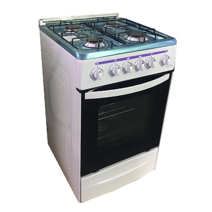 CUISINIÈRE AXSTAR 50 CM 4 FEUX BLANC CUISINIÈRE AXSTAR 50 CM 4 FEUX BLANC