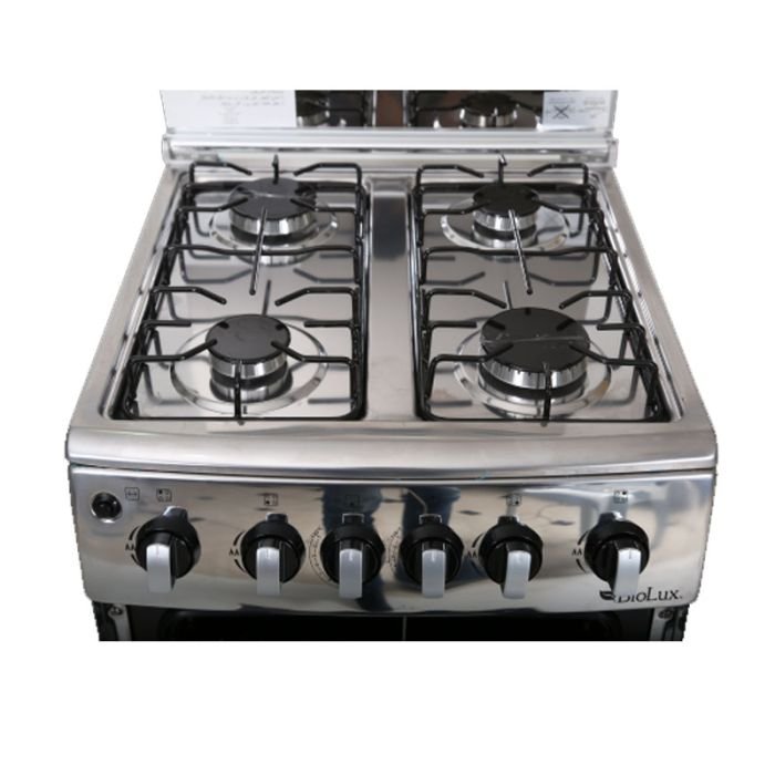 CUISINIÈRE BIOLUX M5252X 50CM 4 FEUX - INOX.. CUISINIÈRE BIOLUX M5252X 50CM 4 FEUX - INOX