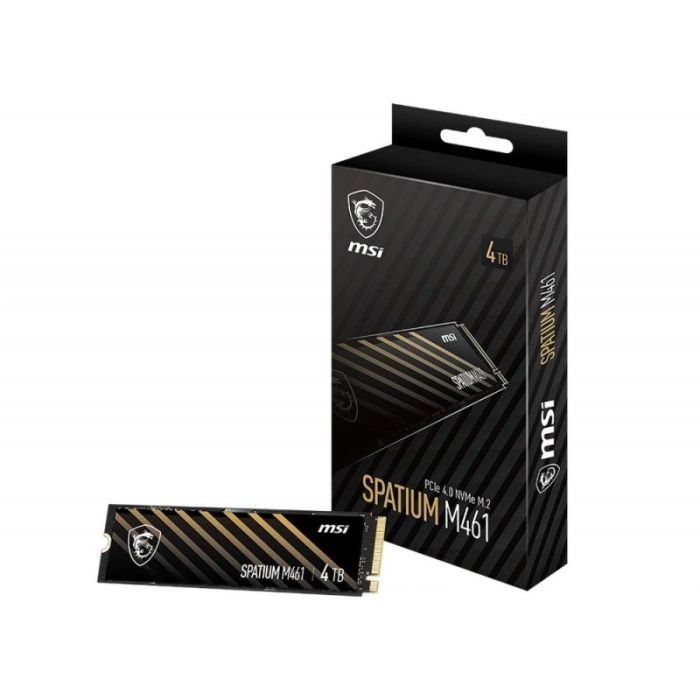 DISQUE DUR INTERNE MSI SPATIUM M461 4TO SSD M.2 NVME(S78-440R030-P83) DISQUE DUR INTERNE MSI SPATIUM M461 4TO SSD M.2 NVME(S78-440R030-P83)