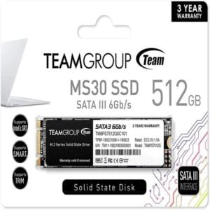 DISQUE DUR INTERNE TEAM GROUP MS30 512SSD M.2-2280 SATA III (TM8PS7512G0C101)