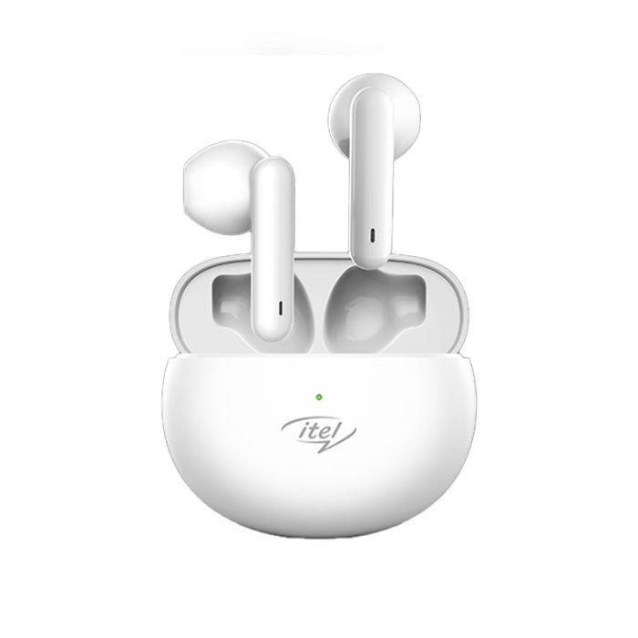 ÉCOUTEURS SANS FIL ITEL T1 NEO BLUETOOTH - BLANC ÉCOUTEURS SANS FIL ITEL T1 NEO BLUETOOTH - BLANC