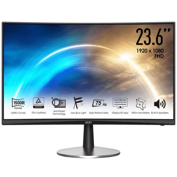 ECRAN MSI PRO INCURVÉ MP242C 23.6'' FULL HD 75 HZ