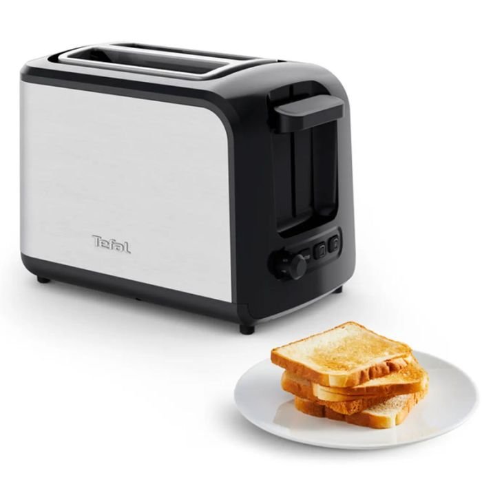 GRILLE PAIN TEFAL TT410D10 850W - NOIR&CHROME GRILLE PAIN TEFAL TT410D10 850W - NOIR&CHROME