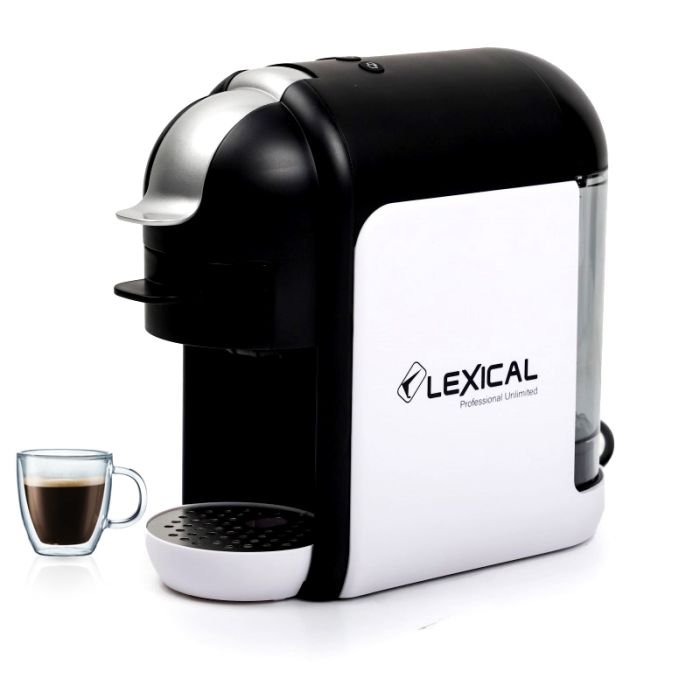 MACHINE À CAFÉ LEXICAL LEM-0611 1300W - NOIR & BLANC MACHINE À CAFÉ LEXICAL LEM-0611 1300W - NOIR & BLANC