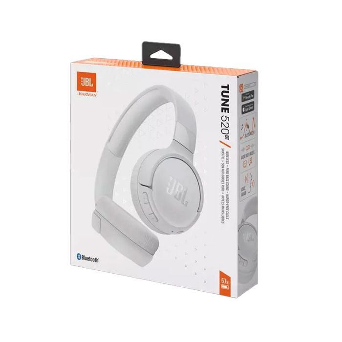 MICRO CASQUE SANS FIL JBL 520BT BLUETOOTH - BLANC 7 MICRO CASQUE SANS FIL JBL 520BT BLUETOOTH - BLANC