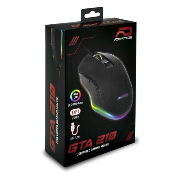 SOURIS FILAIRE GAMER ADVANCE RGB GTA 210 - NOIR SOURIS FILAIRE GAMER ADVANCE RGB GTA 210 - NOIR