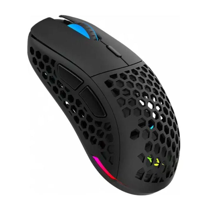 SOURIS FILAIRE GAMER AQIRYS TGA DOUBLE MODE RGB - NOIRd