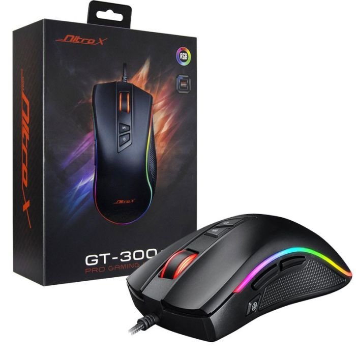 SOURIS GAMER NITROX GT-300+ - NOIR 2 SOURIS GAMER NITROX GT-300+ - NOIR