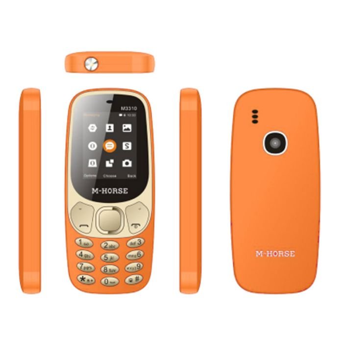TÉLÉPHONE PORTABLE M-HORSE M3310 - ORANGÉ TÉLÉPHONE PORTABLE M-HORSE M3310 - ORANGÉ