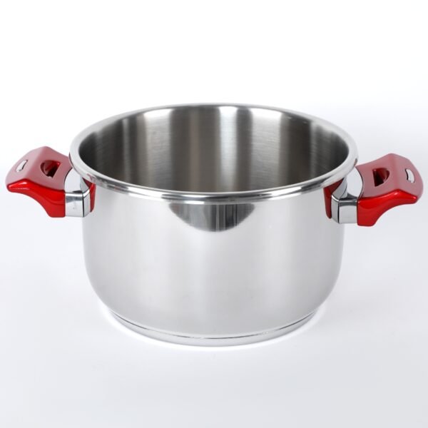 Hascevher Ensemble De Batterie De Cuisine 7 Pièces 5+7L Inox 18.10 Galaxy Practica
