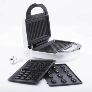 Appareil Toaster Florence 3 en 1 Panini-Gaufre-Zouza 750W HK-213R