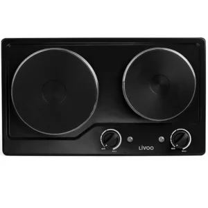 Plaque de cuisson double encastrable Livoo DOC168N / 2500 W / Noir