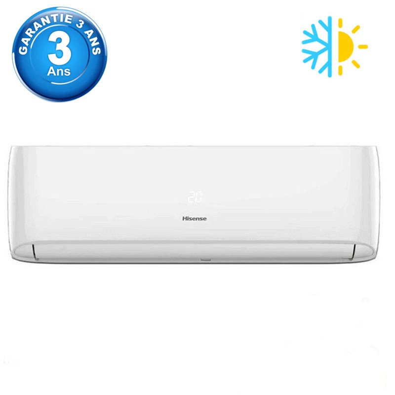 Climatiseur Hisense 12000 BTU Chaud Froid Inverter Blanc Climatiseur Hisense 12000 BTU Chaud Froid Inverter Blanc